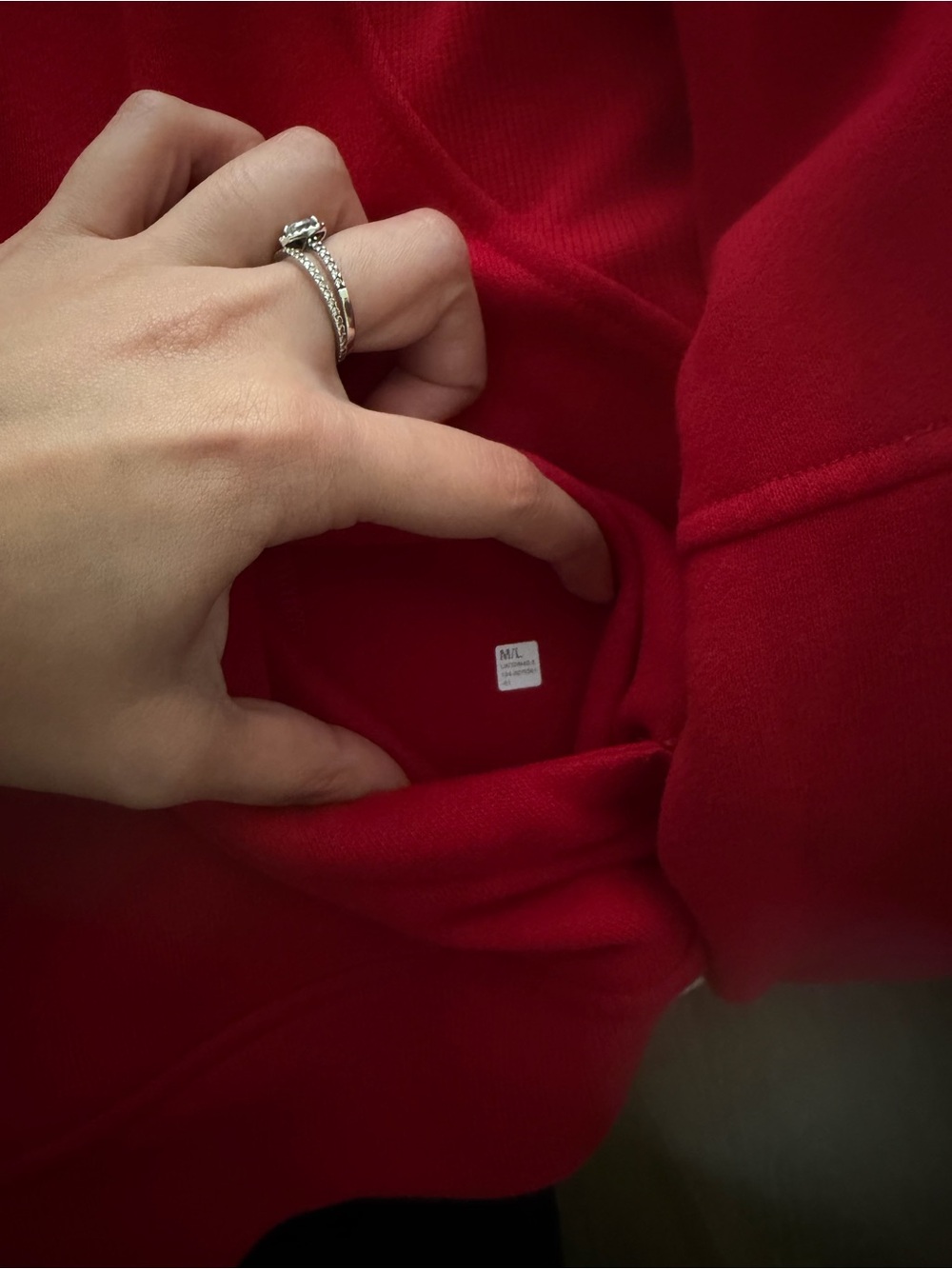 lululemon Red oversized scuba half zip - Picture 6 of 6